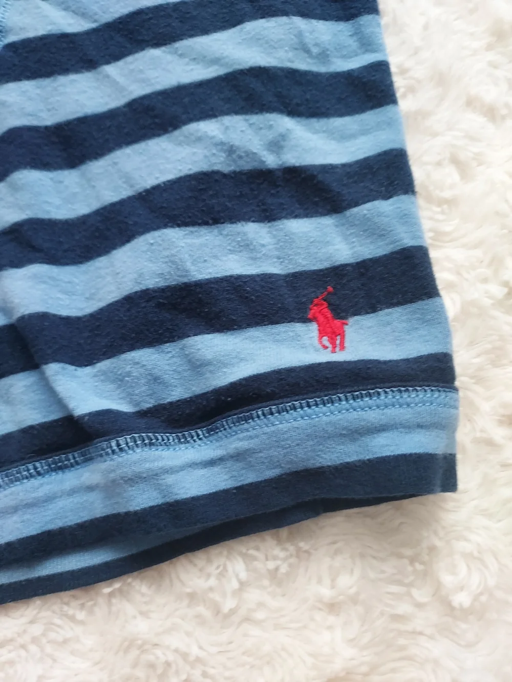 Polo by Ralph Lauren Classic Light Blue & Navy Striped Boxer Briefs 100% Cotton